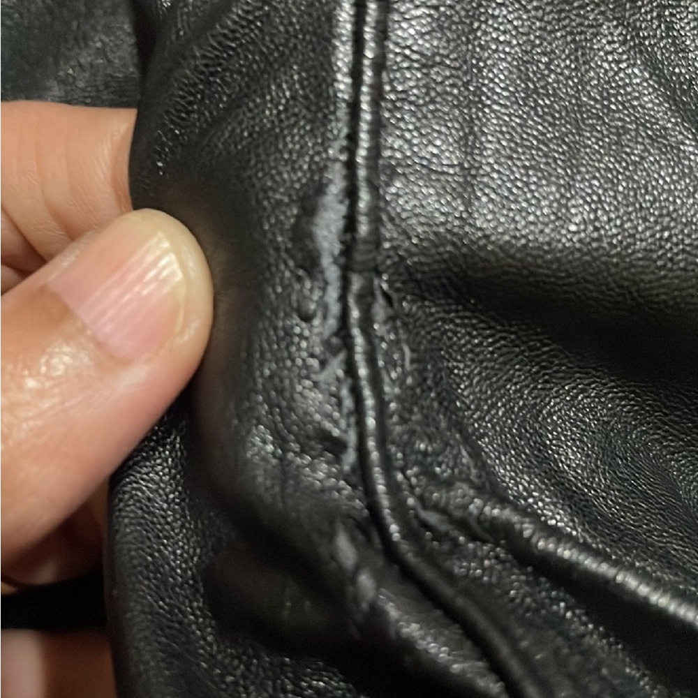 H&M faux leather black jegging skin fit waist 26 - Picture 4 of 6